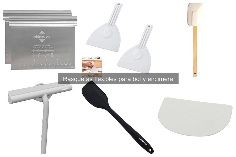 Mejores rasquetas flexibles para hacer pasteles: comparativa