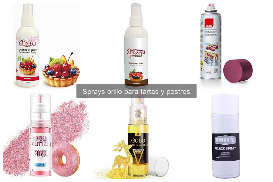 Mejores sprays brillo para tartas según opiniones de usuarios