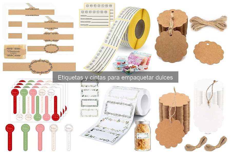 Mejores tiendas para comprar etiquetas y cintas para empaquetar dulces