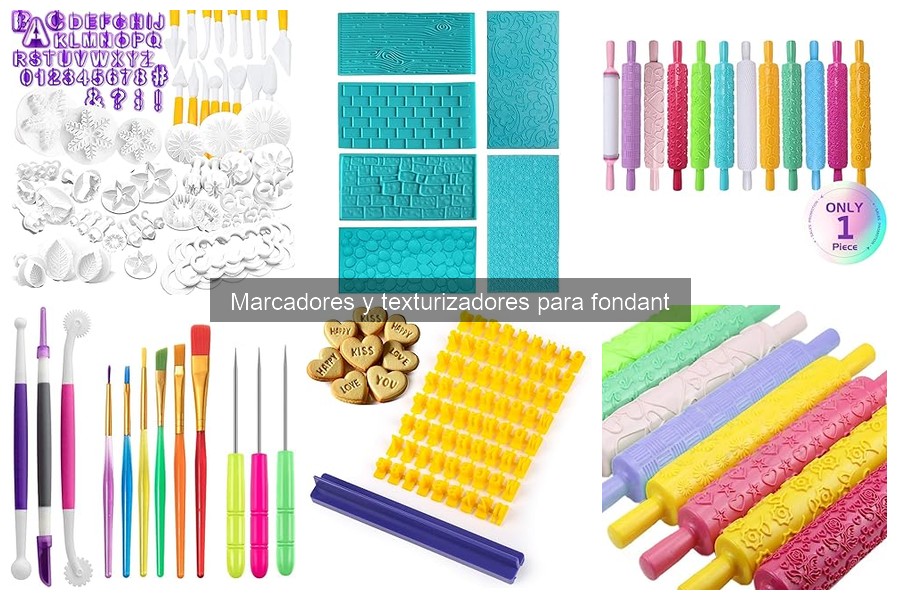 Mejores tiendas para comprar marcadores y texturizadores de fondant