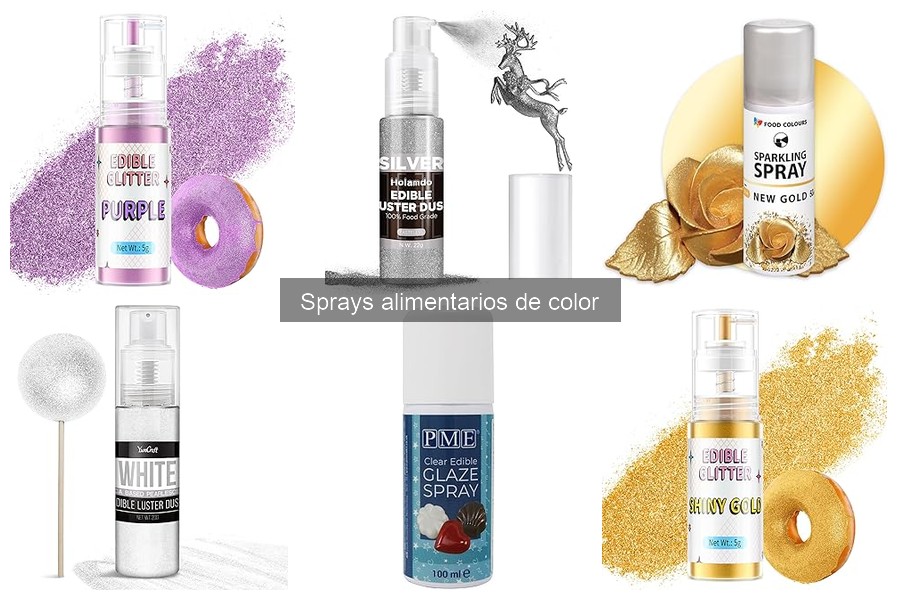 Mejores tiendas para comprar sprays alimentarios de color