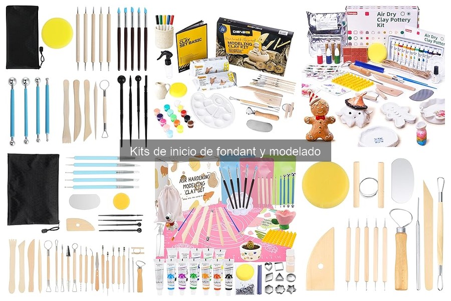 Mejores utensilios en kits de inicio de fondant para modelar