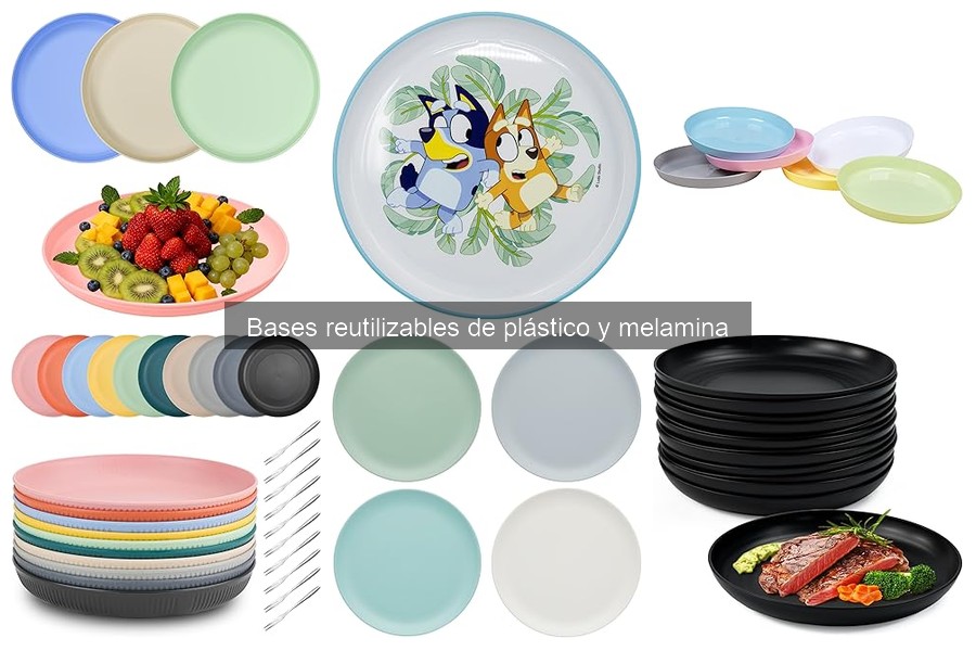 Opiniones sobre bases reutilizables de plástico y melamina