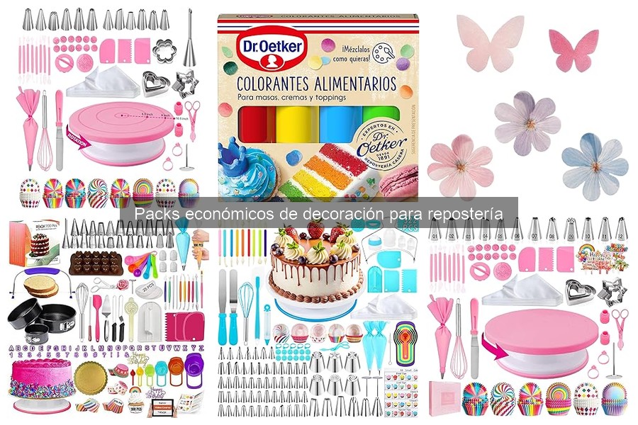 Packs económicos de decoración para repostería: ¿merece la pena?