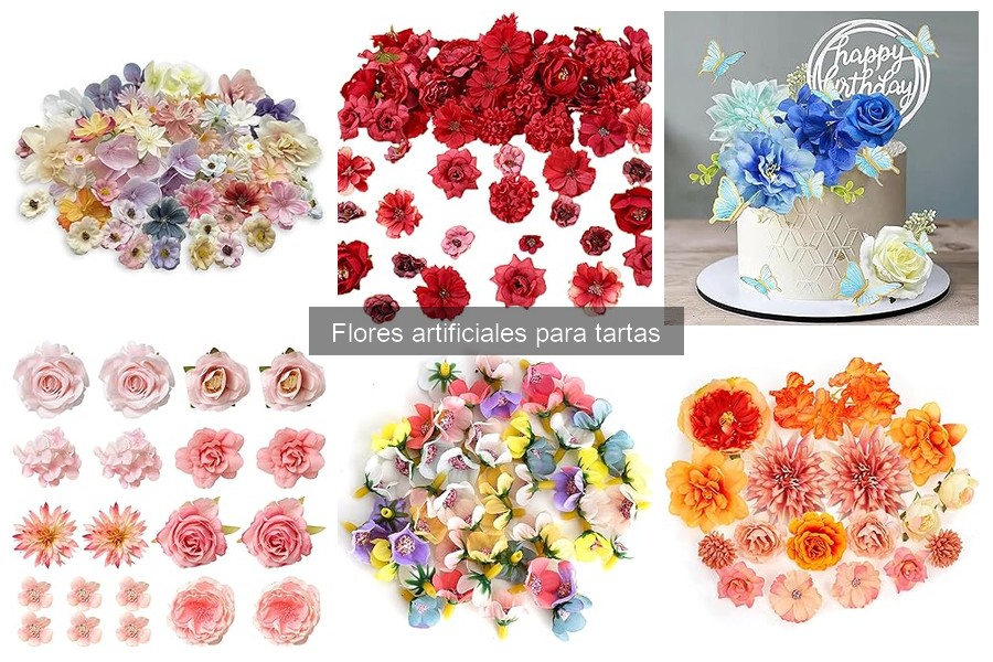 Problemas comunes al usar flores artificiales en tartas