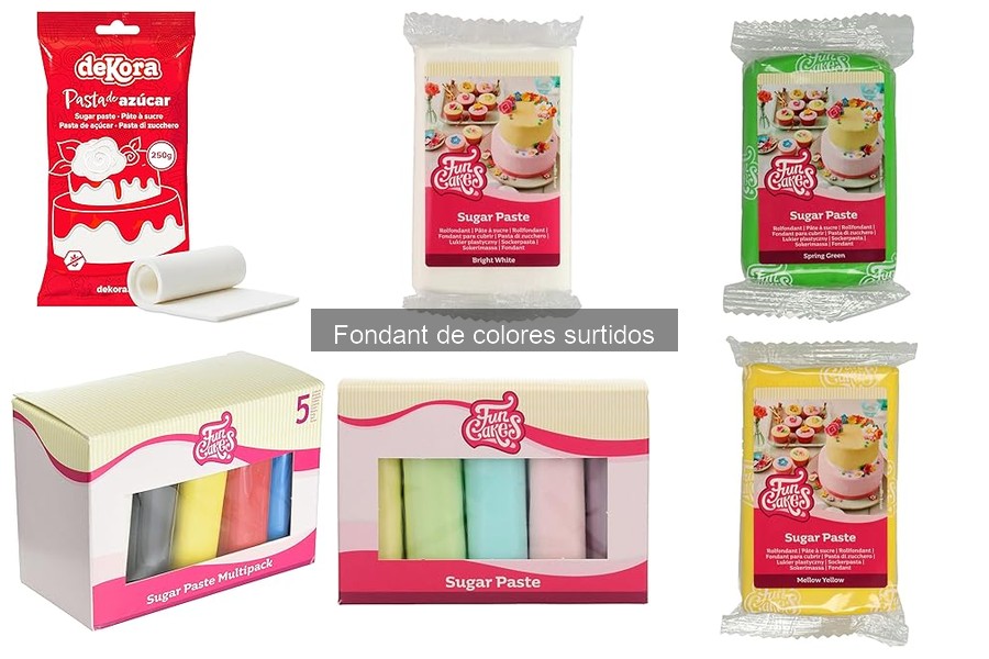 ¿Qué es el fondant de colores surtidos? Descubre su uso en repostería