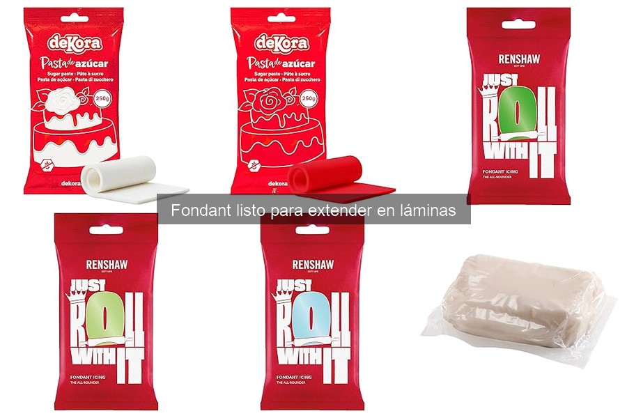 Qué es el fondant listo para extender y sus características