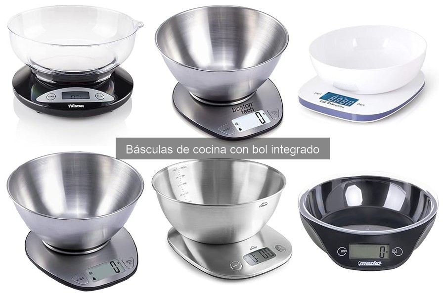 ¿Qué es una báscula de cocina con bol integrado?