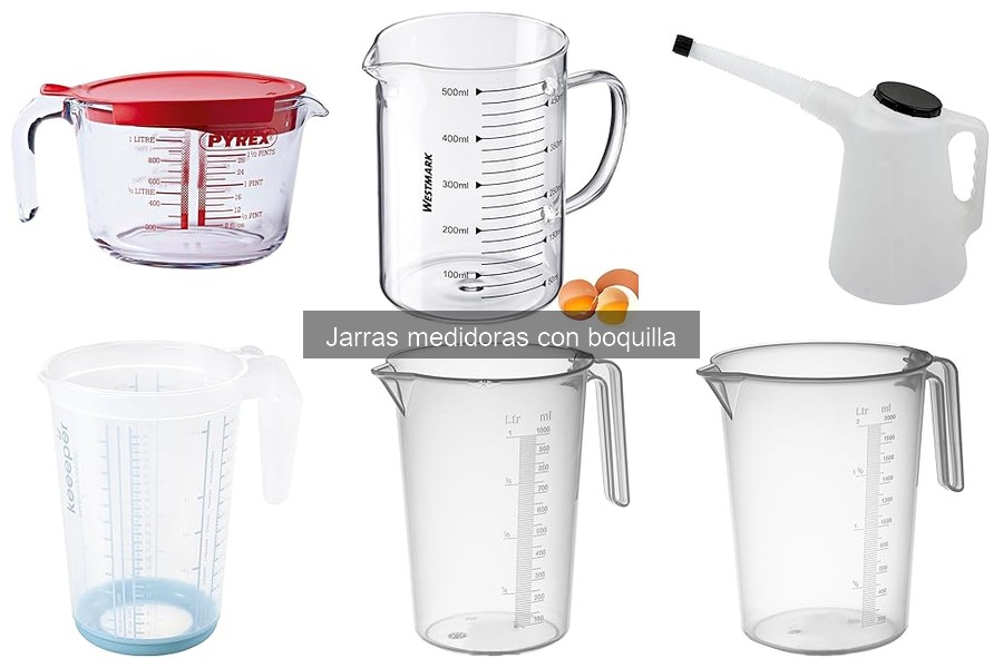 ¿Qué es una jarra medidora con boquilla? Características y usos