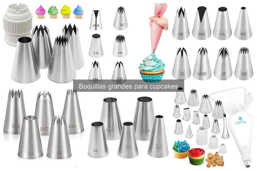 ¿Qué son las boquillas grandes para cupcakes? Guía y usos