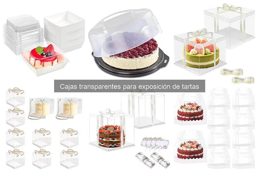 ¿Qué son las cajas transparentes para exposición de tartas?