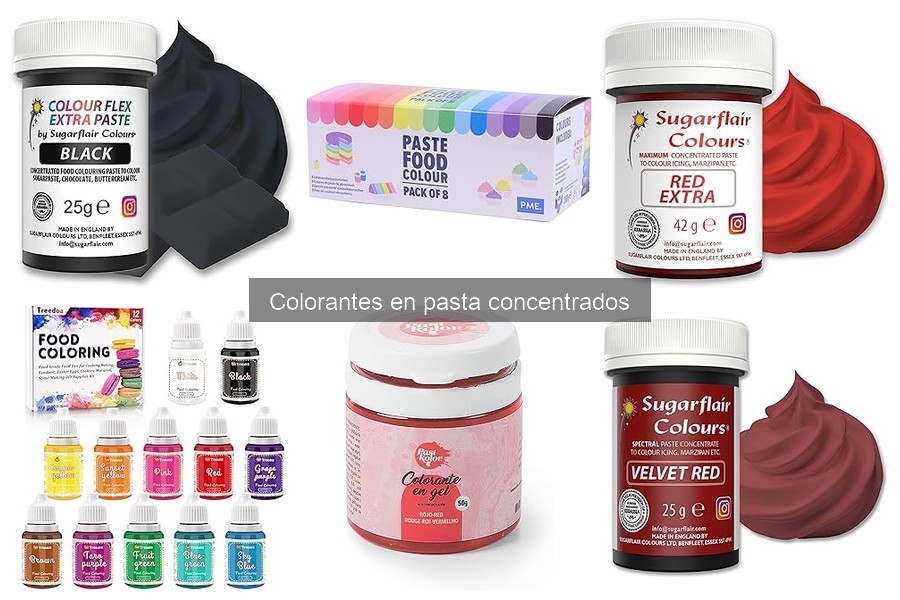 ¿Qué son los colorantes en pasta concentrados? Características