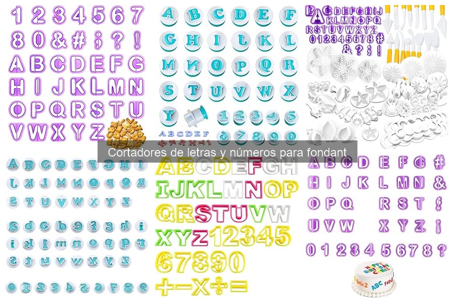 ¿Qué son los cortadores de letras y números para fondant?