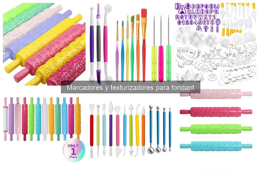 Qué son los marcadores y texturizadores para fondant