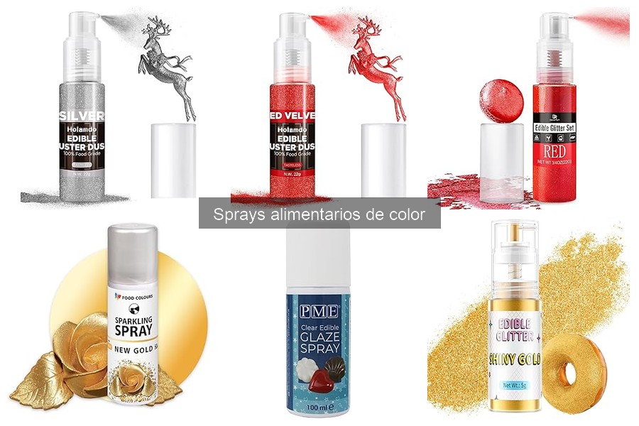 ¿Qué son los sprays alimentarios de color? Guía para repostería