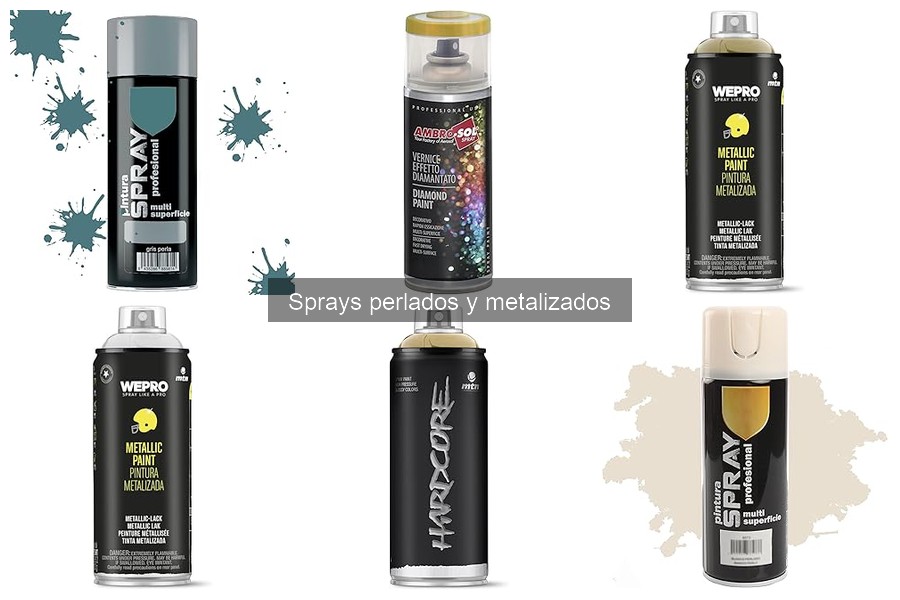 ¿Qué son los sprays perlados y metalizados en repostería?