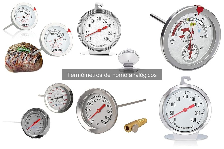 ¿Qué temperatura debe medir un termómetro de horno analógico?