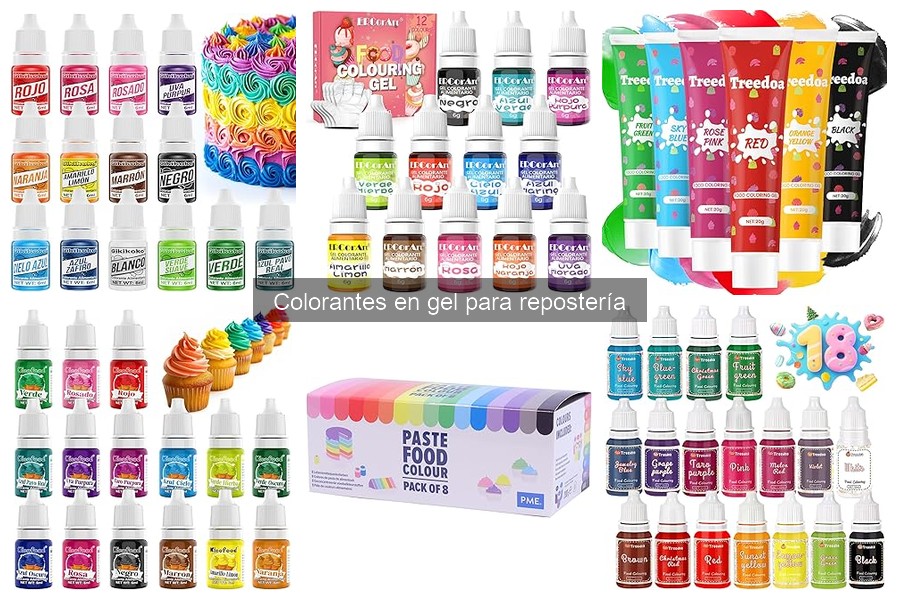 Recetas creativas con colorantes en gel para repostería