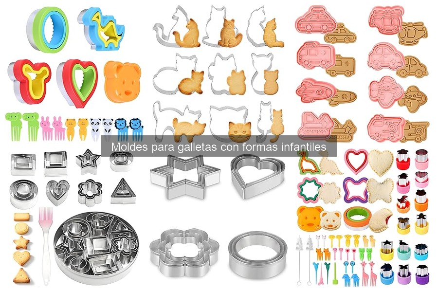 Recetas creativas con moldes de galletas infantiles
