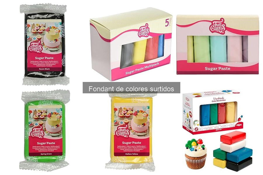 Recetas creativas de pasteles decorados con fondant de colores
