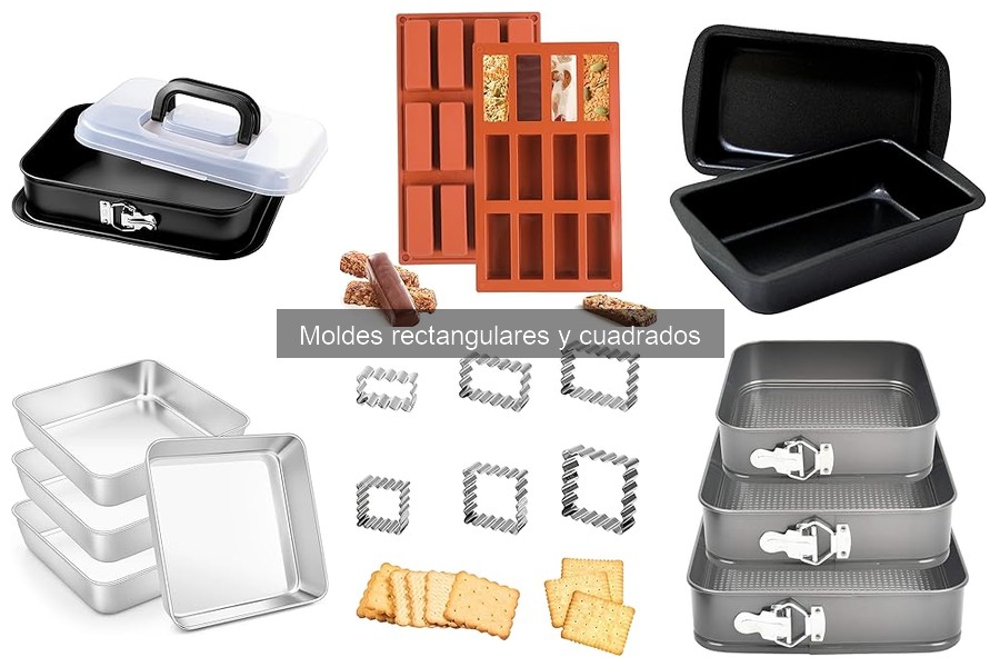 Reseñas de moldes rectangulares y cuadrados para repostería