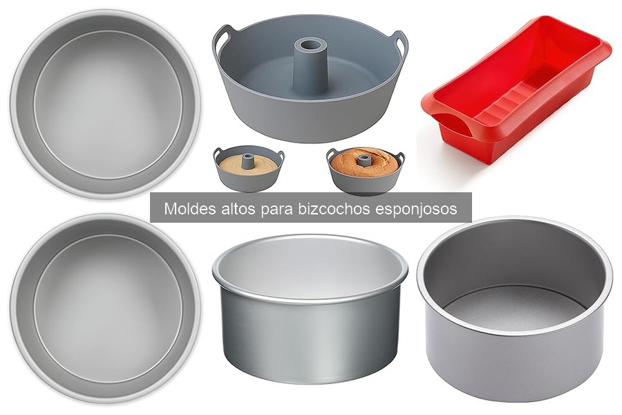 Resistencia al Calor en Moldes Altos para Bizcochos Esponjosos
