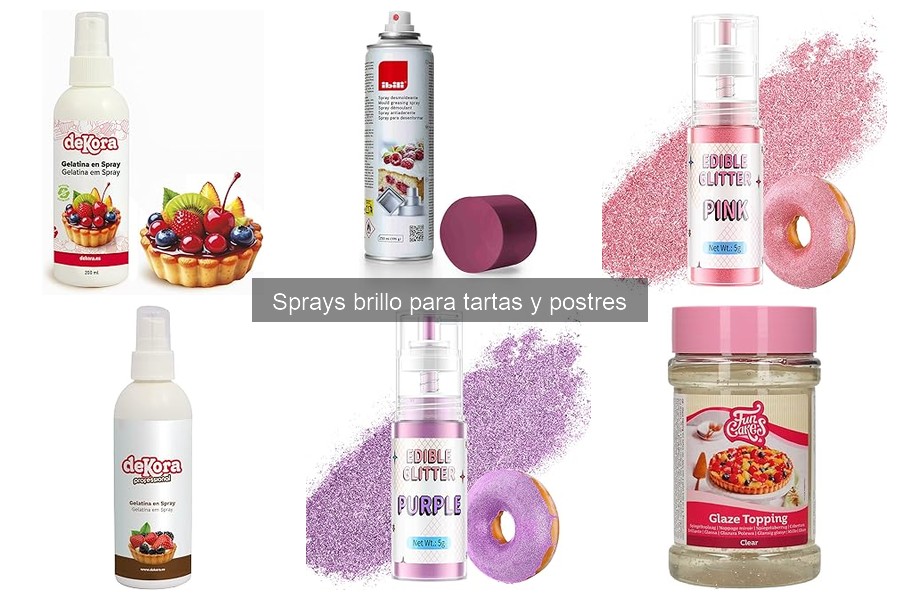 Sprays brillo para tartas: ¿Qué son y cómo se usan?