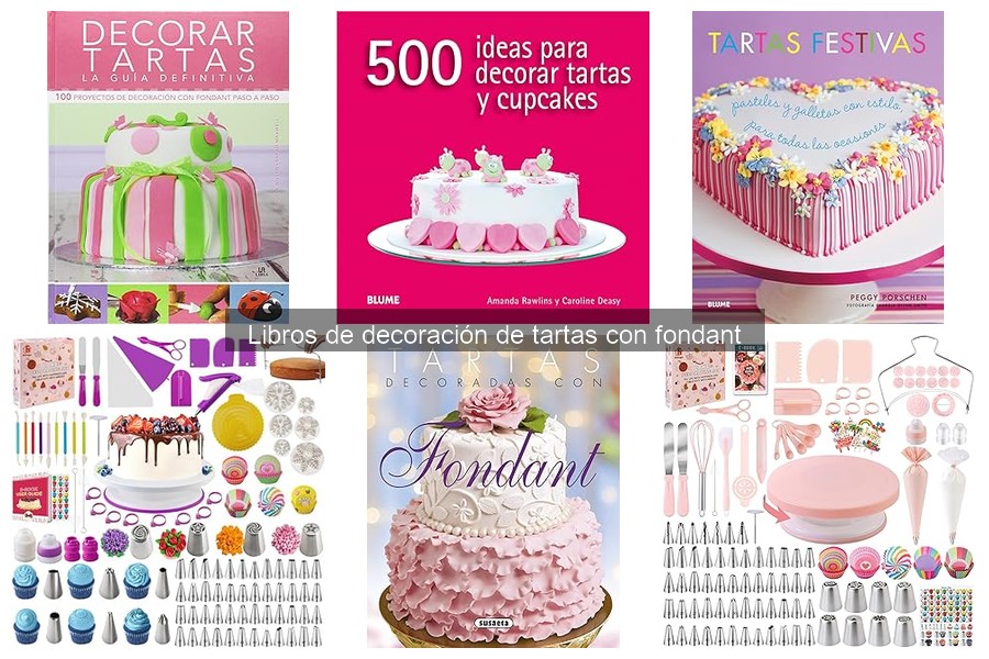 Técnicas básicas de decoración con fondant de libros