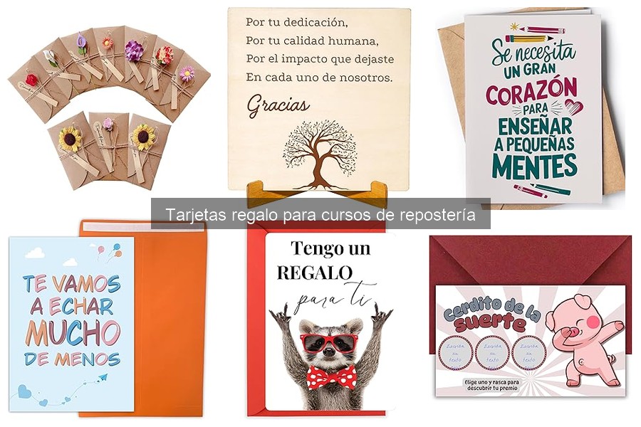 ¿Tienen caducidad las tarjetas regalo para cursos de repostería?