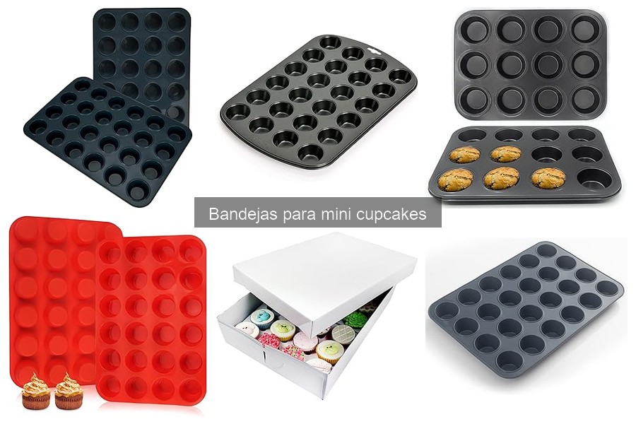 Tipos de bandejas para mini cupcakes: materiales y ventajas