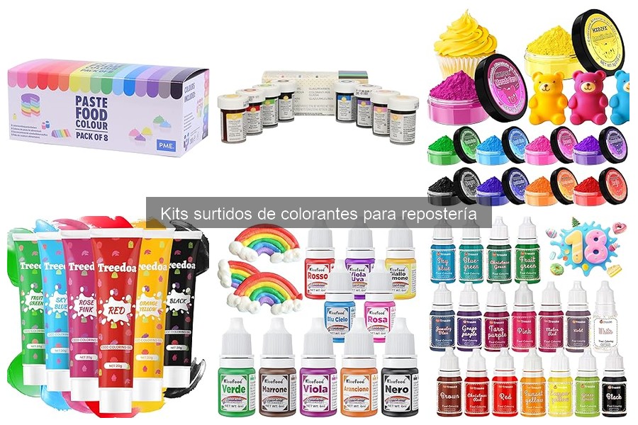 Tipos de colorantes para repostería y sus aplicaciones