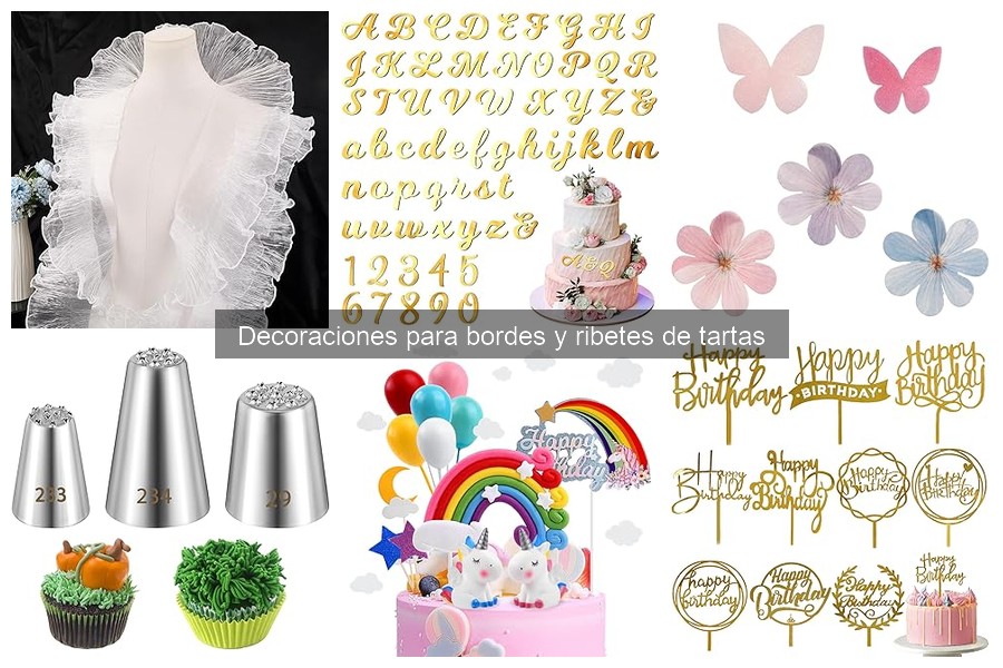 Tipos de decoraciones para bordes de tartas: ¡Hazlas únicas!