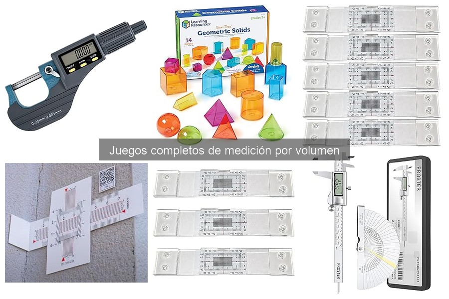 Tipos de juegos de medición por volumen para repostería