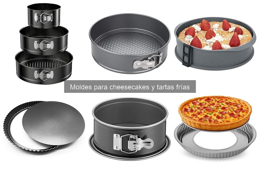 Tipos de Moldes para Cheesecakes y Tartas Frías