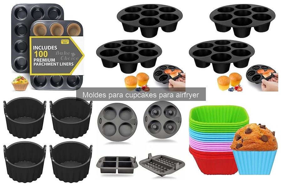 Tipos de moldes para cupcakes aptos para airfryer