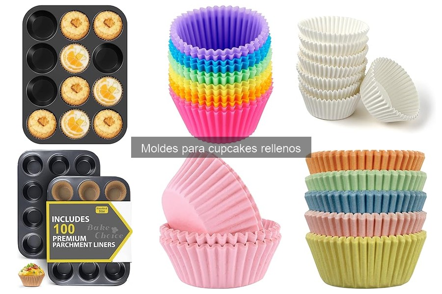 Tipos de moldes para cupcakes rellenos y sus características