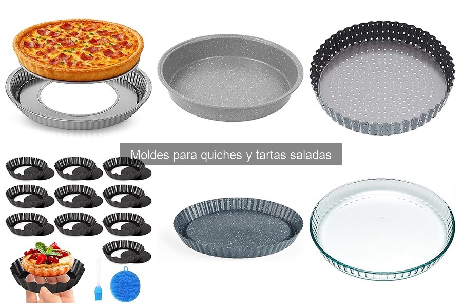 Tipos de moldes para quiches y tartas saladas