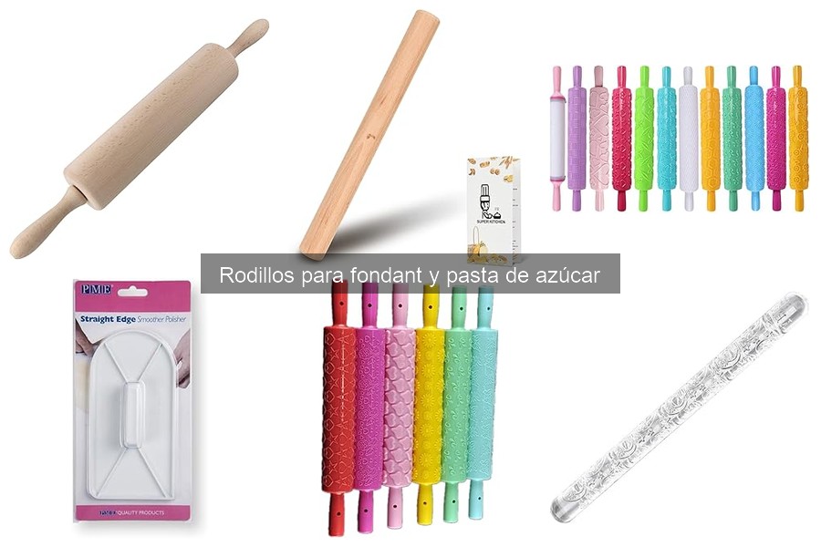 Tipos de rodillos para fondant y pasta de azúcar explicados