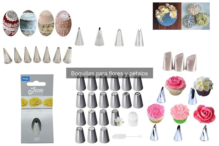 ** Todo sobre las boquillas para flores y pétalos en repostería
