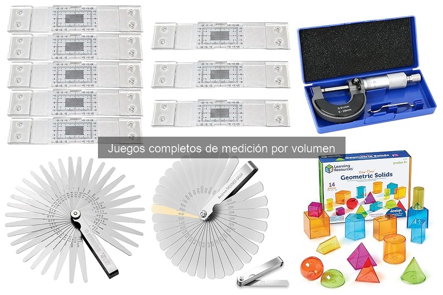 Uso correcto de juegos de medición por volumen en recetas