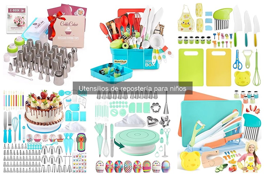 Utensilios de repostería seguros para niños en casa