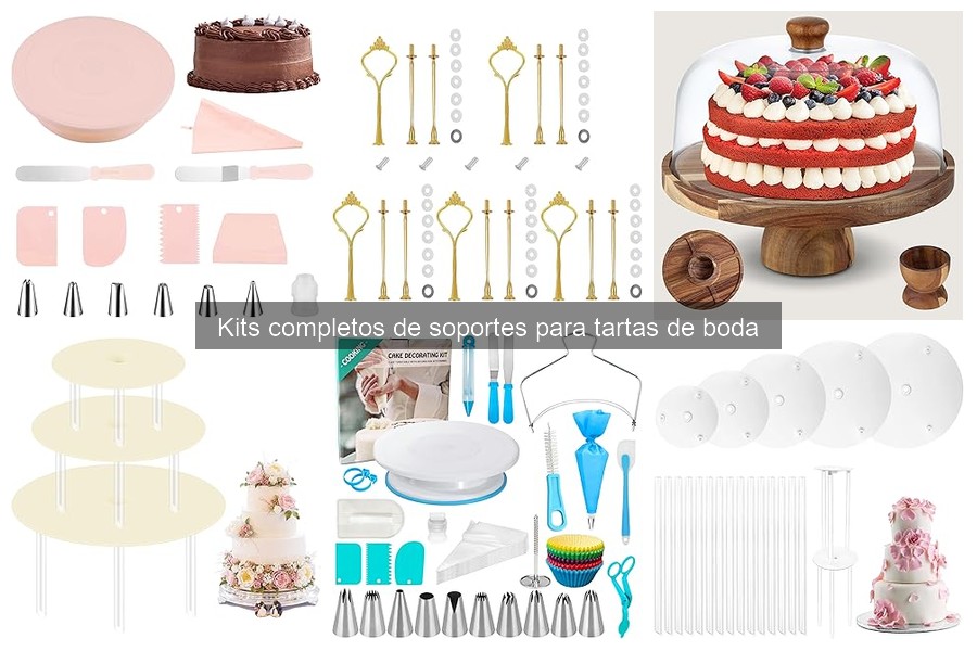 Ventajas de usar un kit completo de soportes para tartas de boda