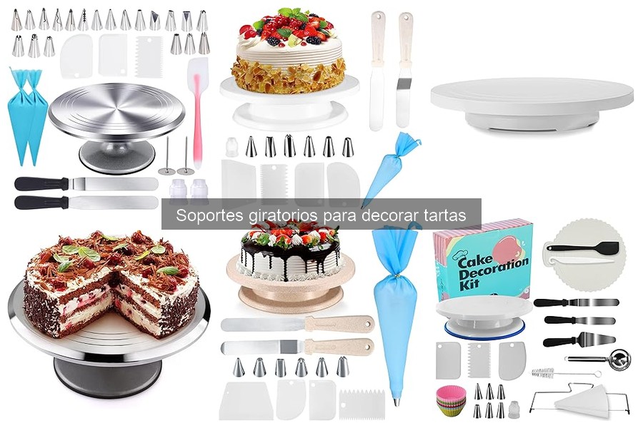 Ventajas de usar un soporte giratorio para decorar tartas