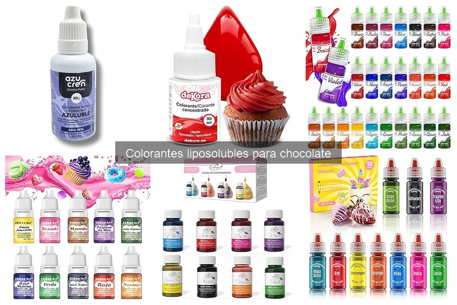 Ventajas y desventajas de colorantes liposolubles para chocolate