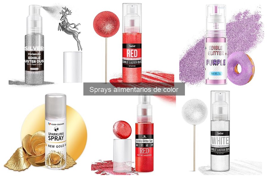 Ventajas y desventajas de los sprays alimentarios de color